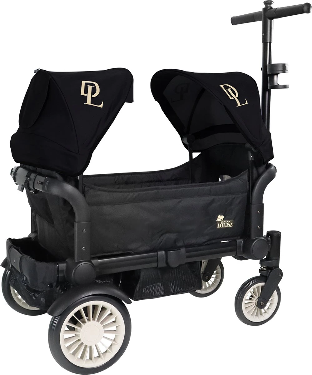 Deryan Luxe Sandy Bolderkar - Duo Buggy - Tandem Buggy - Opvouwbaar - Inklapbare Bolderwagen - Duo Kinderwagen - Zwart 15 Deryan Luxe Sandy Bolderkar - Duo Buggy - Tandem Buggy - Opvouwbaar - Inklapbare Bolderwagen - Duo Kinderwagen - Zwart - Afbeelding 13
